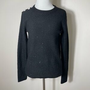 Lilly Pulitzer Black Morgan Sequin Sweater